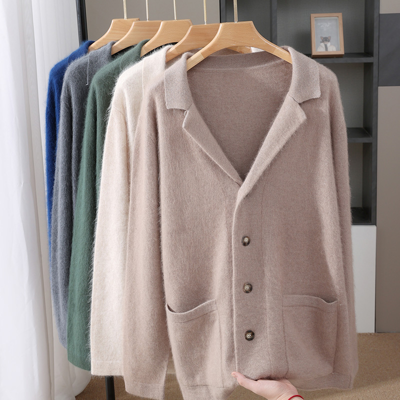 New Mink Wool Cardigan Men's P - огляд і ціна Wool Coat Peacoat