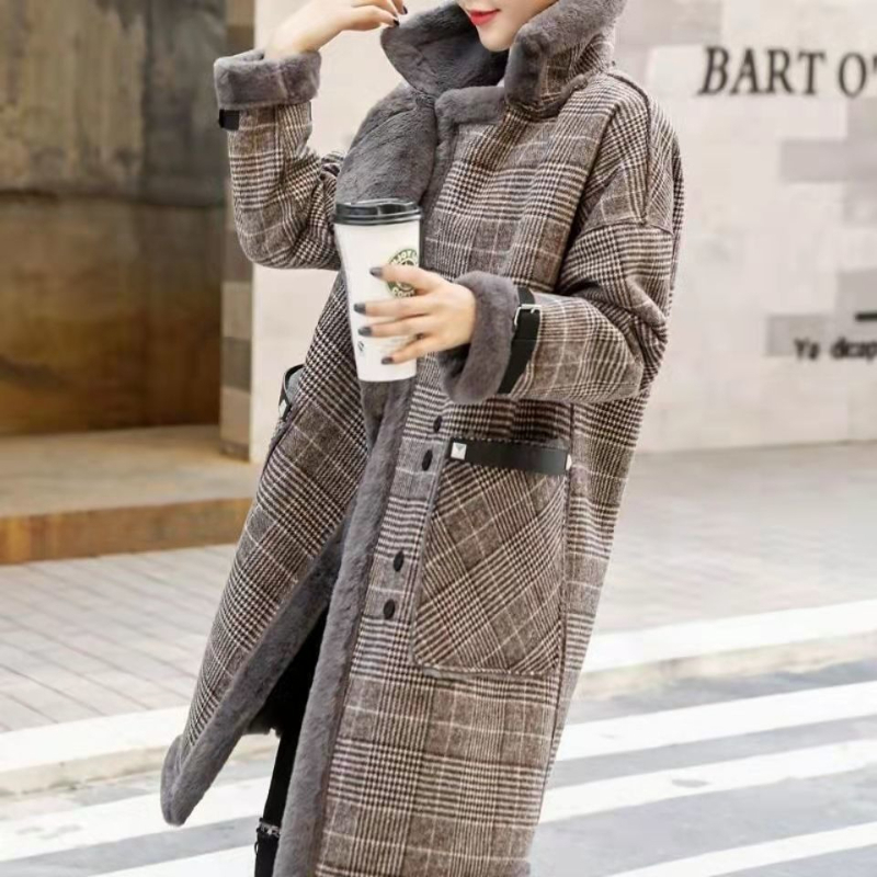 2026 Winter Warm Coat Plush Th - огляд і ціна Wool Coat Peacoat