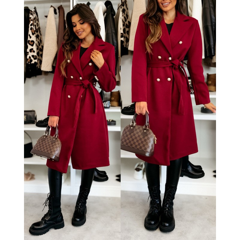 Women's Woolen Coat Autumn Win - огляд і ціна Wool Coat Peacoat