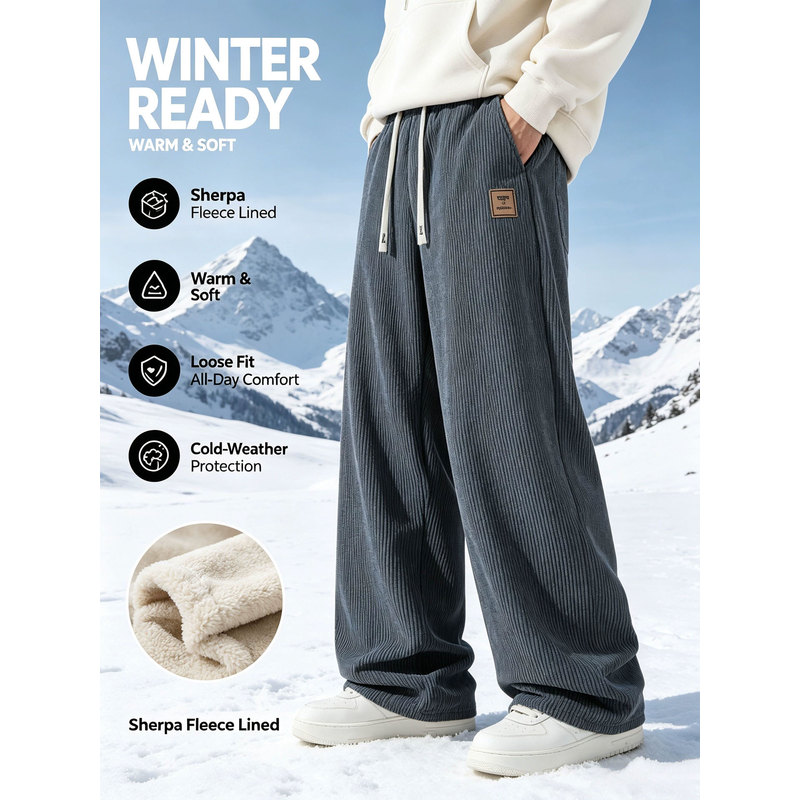 Men's Winter Sports Pants Cord - огляд і ціна Corduroy Pant Warm