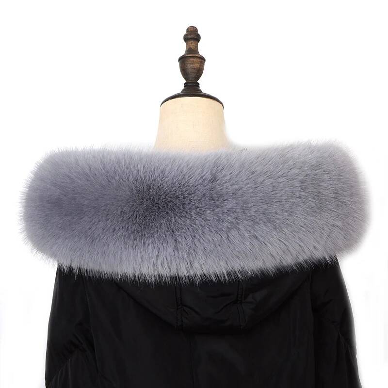 Winter Coat Fur Collar Faux Fu - огляд і ціна Shawl Wrap Winter