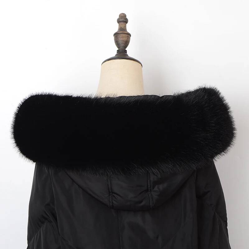 Winter Coat Fur Collar Faux Fu - огляд і ціна Shawl Wrap Winter
