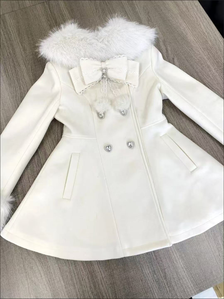 Japanese Autumn Winter Elegant - огляд і ціна Wool Coat Peacoat