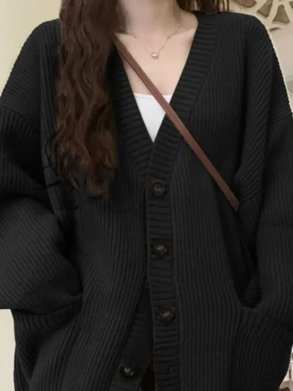Loose Cardigan Women Long Slee - огляд і ціна Wool Coat Peacoat