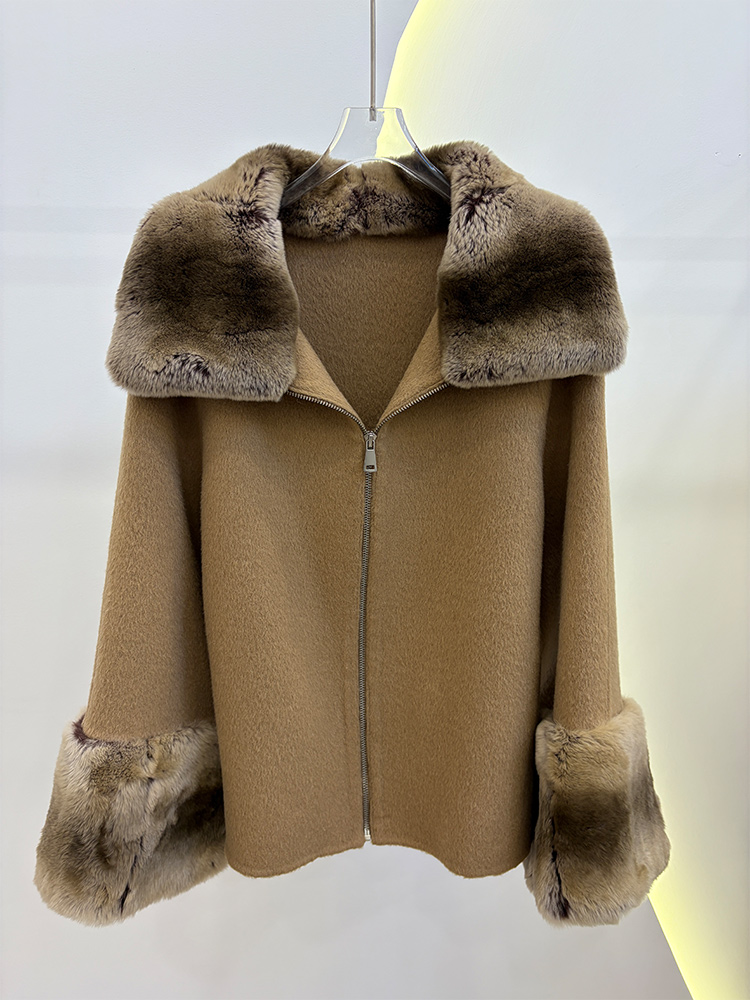2026 Winter Women's Real Natur - огляд і ціна Wool Coat Peacoat